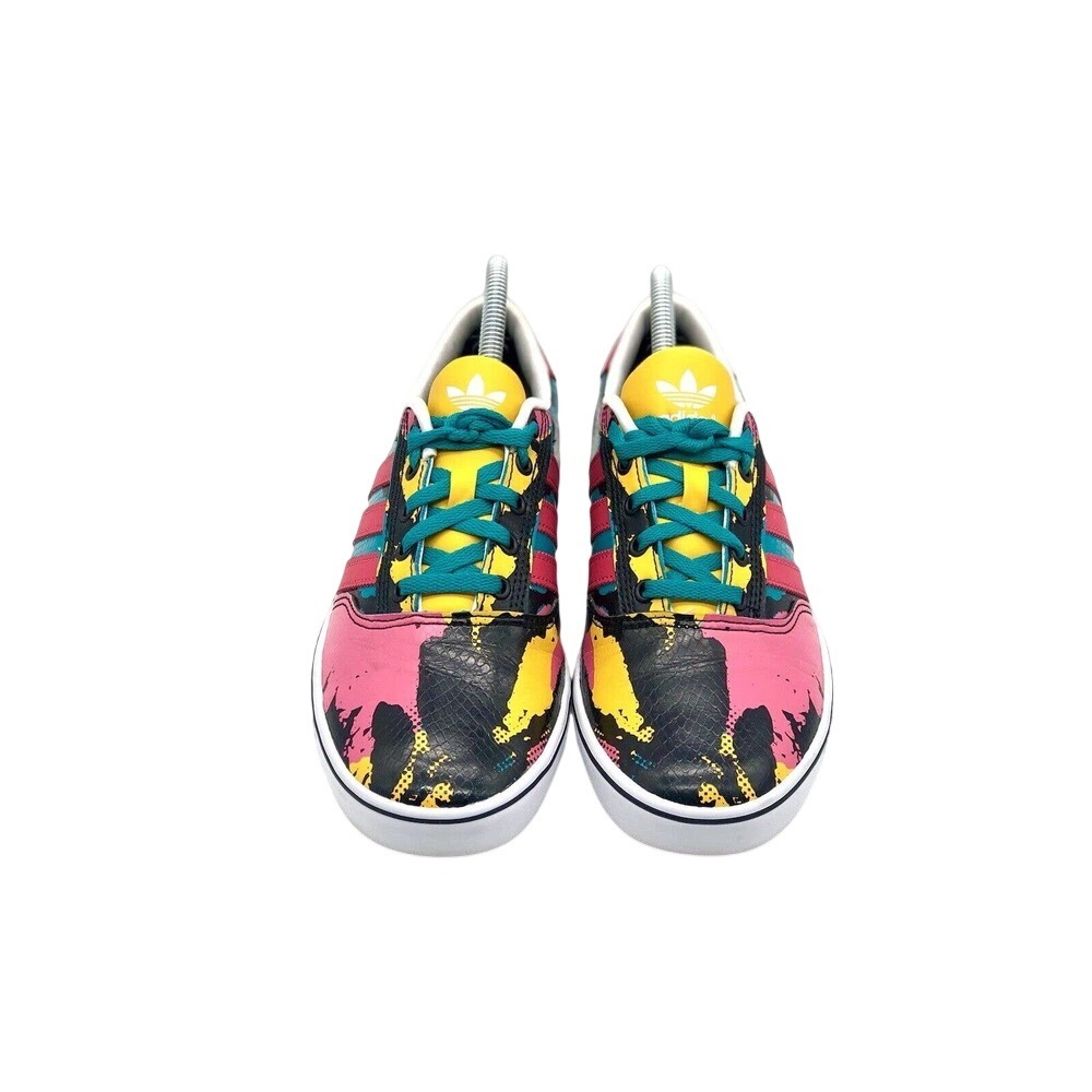 Adidas Embossed Snake Paint Splatter Snakeskin Sneakers Q32940 Womens 7.5 Shoes - Picture 4 of 7